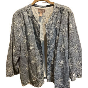 24. WOMENS CHICO’S 3/XL DETAIL JACKET